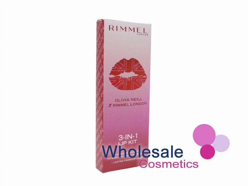 3 x Rimmel Olivia Neill 3 In 1 Lip Kit